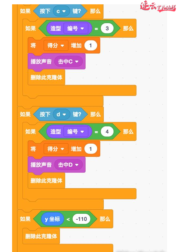 山东少儿编程:用Scratch编程制作字母游戏~济南少儿编程~少儿编程(图4) 山东少儿编程:用Scratch编程制作字母游戏~济南少儿编程~少儿编程(图4)